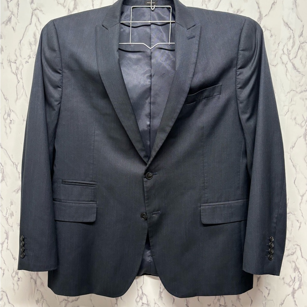 JF J. Ferrar Slim Fit Men’s Navy Blazer Jacket – Two Button – Classic Formal